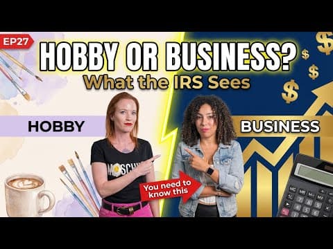 Business vs Hobby: What the IRS Actually Looks For in Creative Businesses